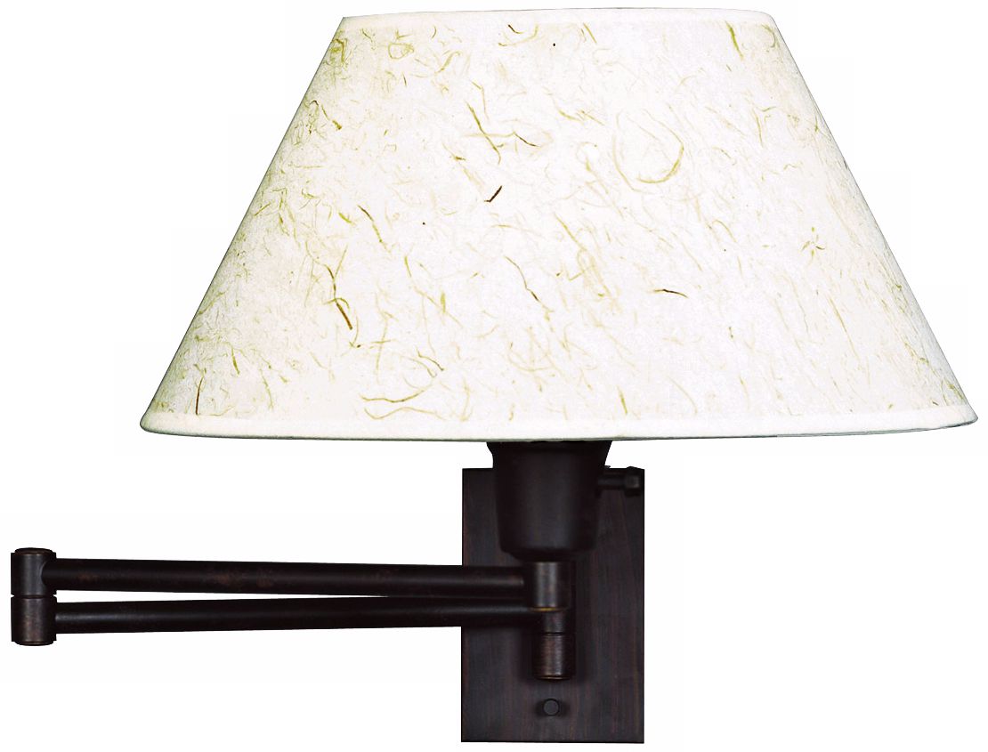 Kenroy Home Simplicity Bronze Plug-In Swing Arm Wall Light