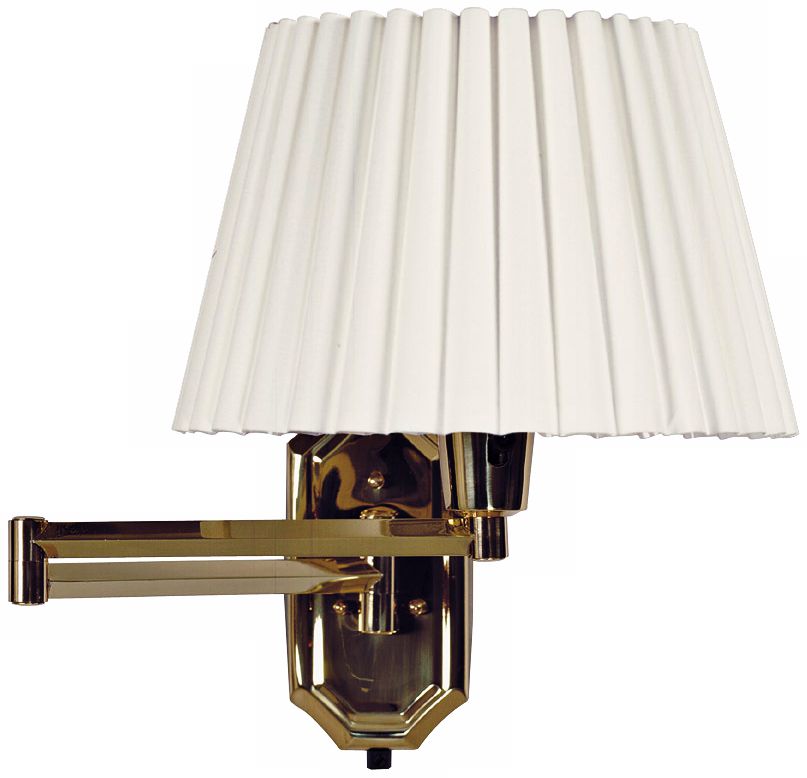 Kenroy Traditionas Polished Brass Swing Arm Wall Light