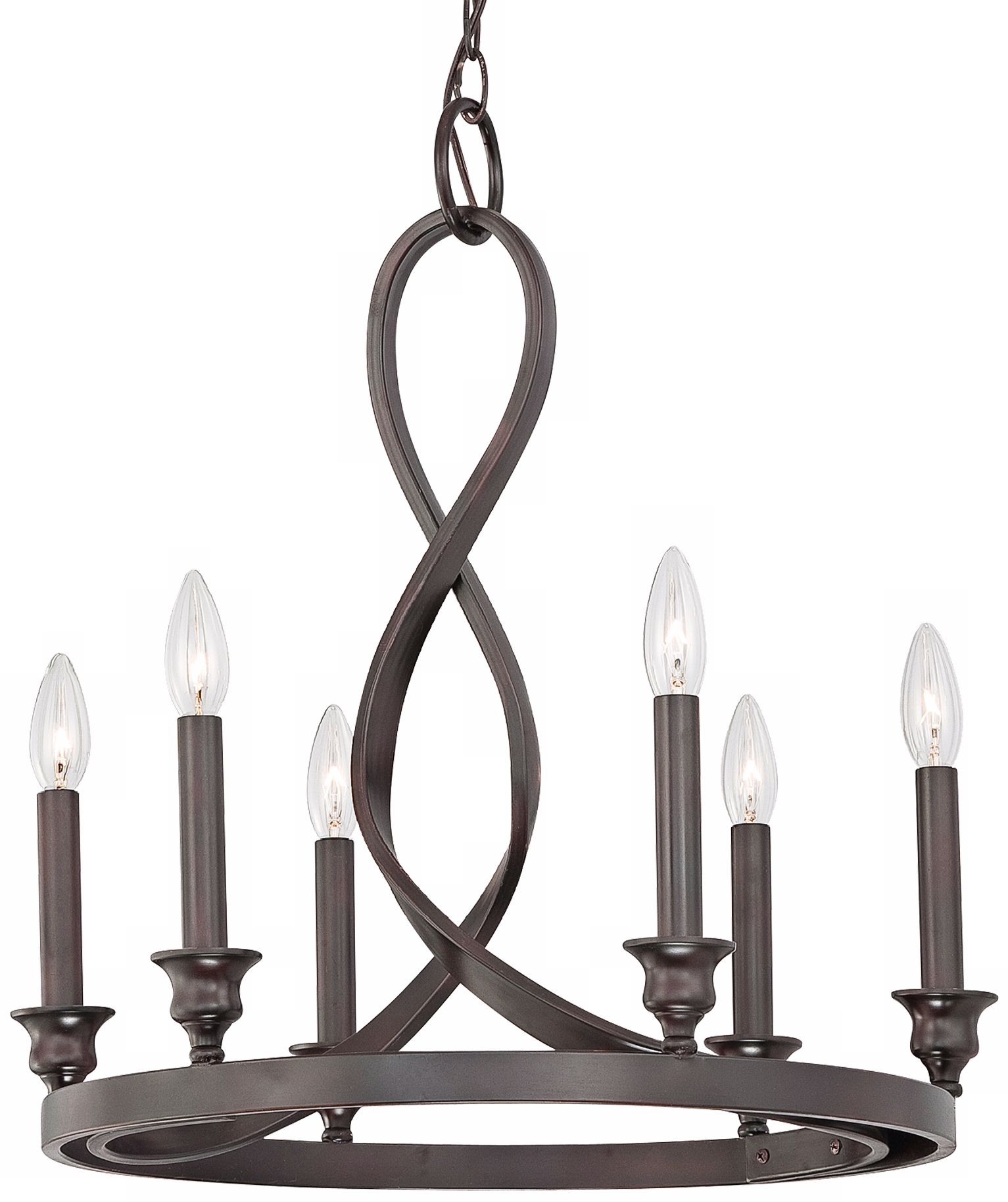 Quoizel Whitfield Dark Cherry Chandelier