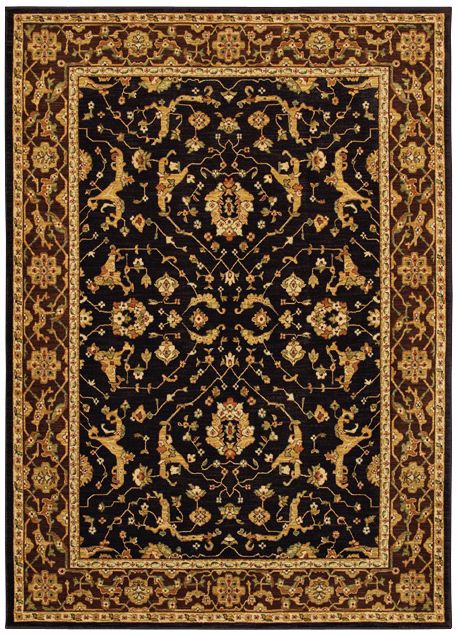 Kathy Ireland Somerset Old Black Area Rug
