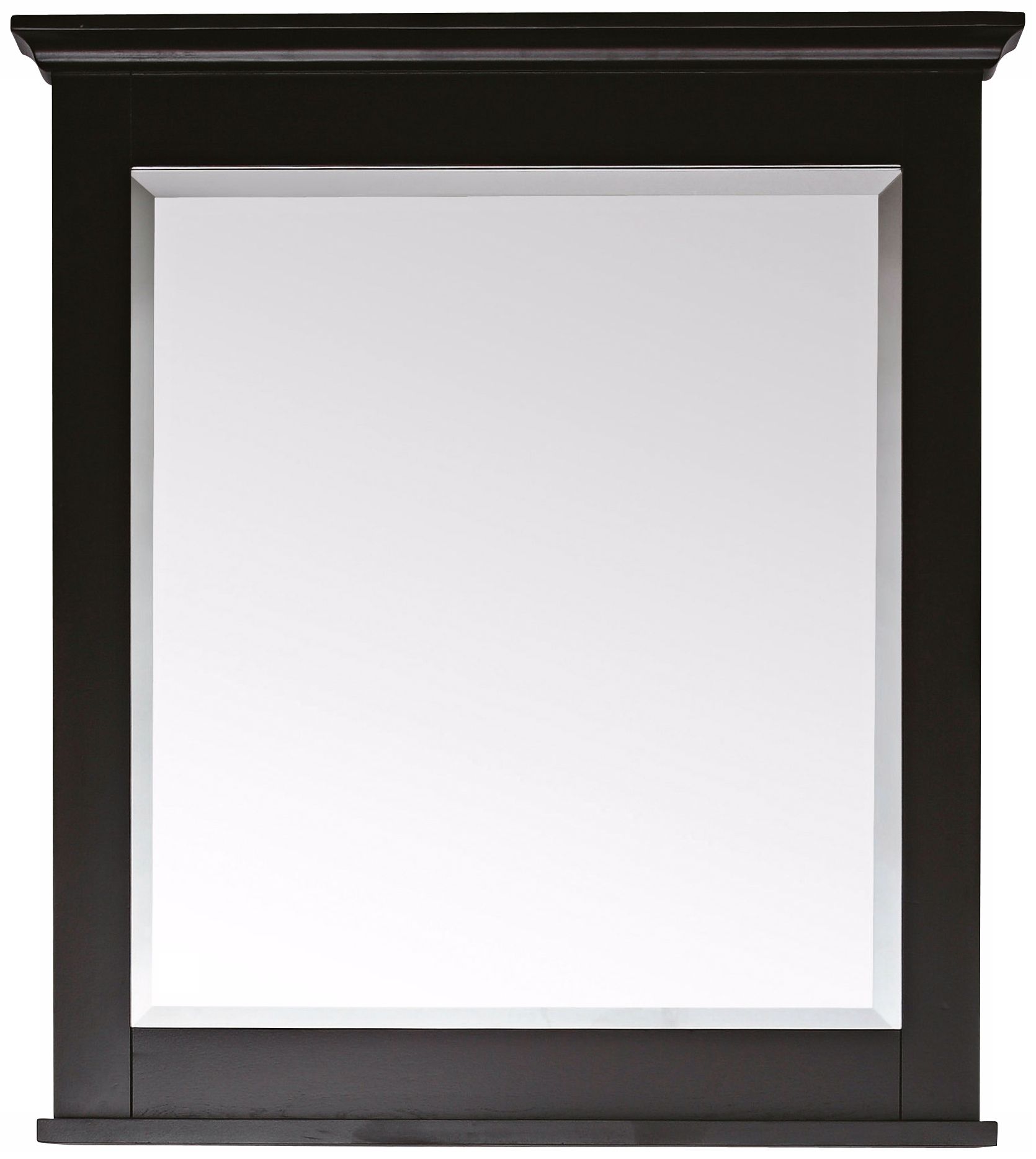 Merlot Espresso 30" Wide Rectangular Wall Mirror