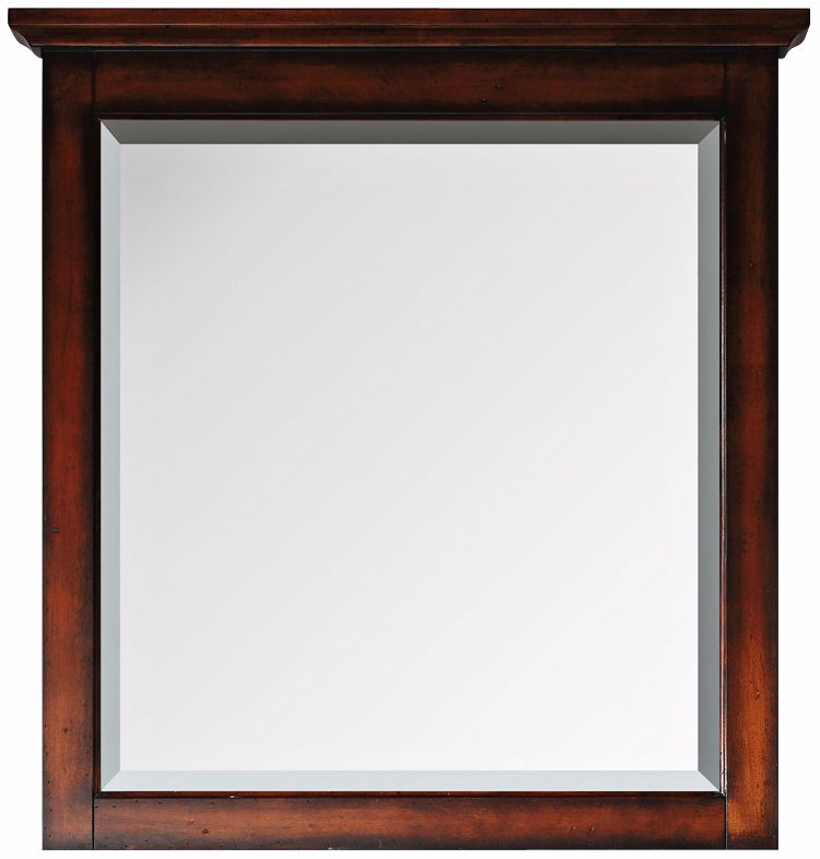 Tropica Antique Walnut 32" High Vanity Wall Mirror