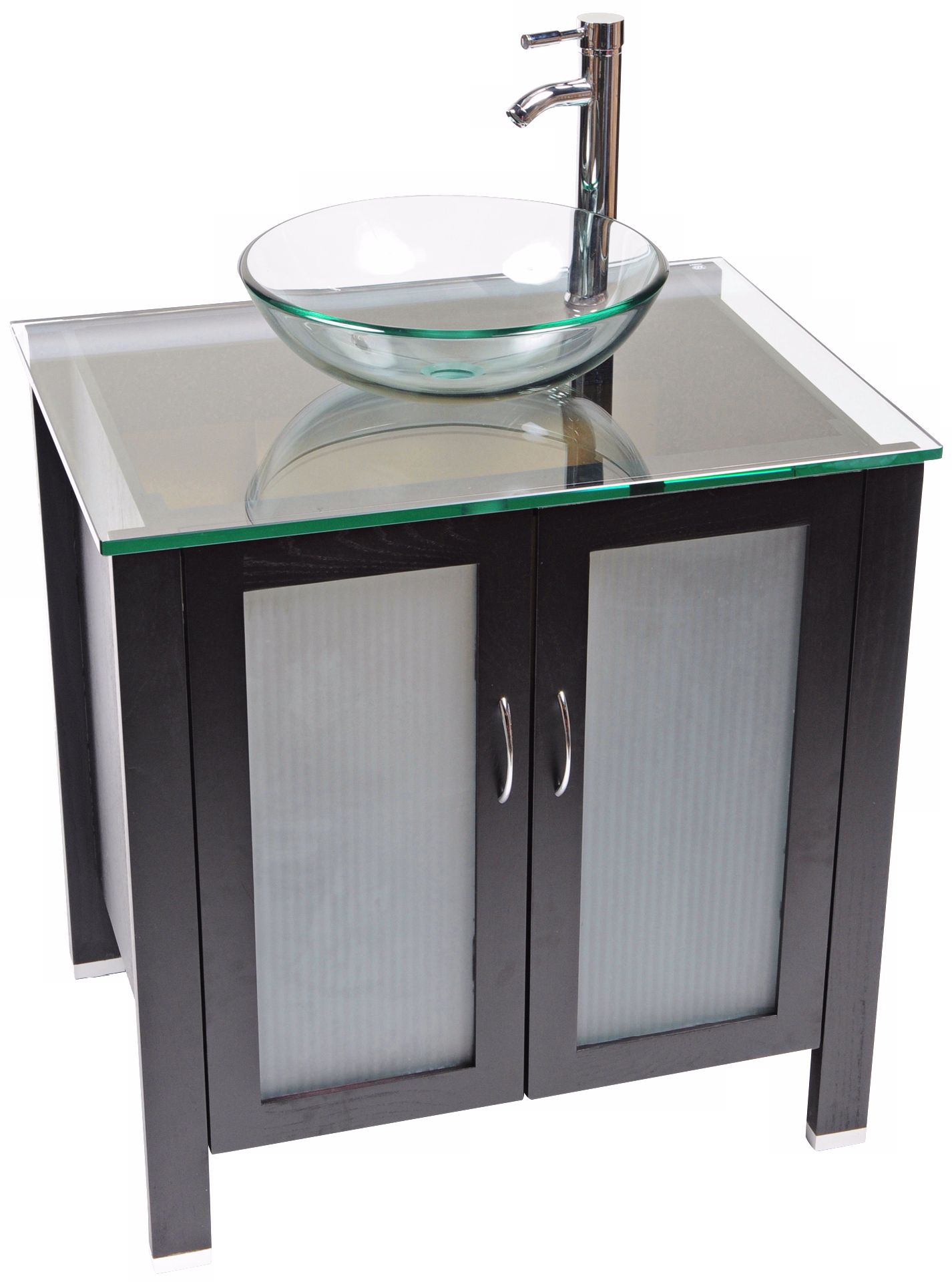 Waterhouse Clear Glass Contemporary Vanity