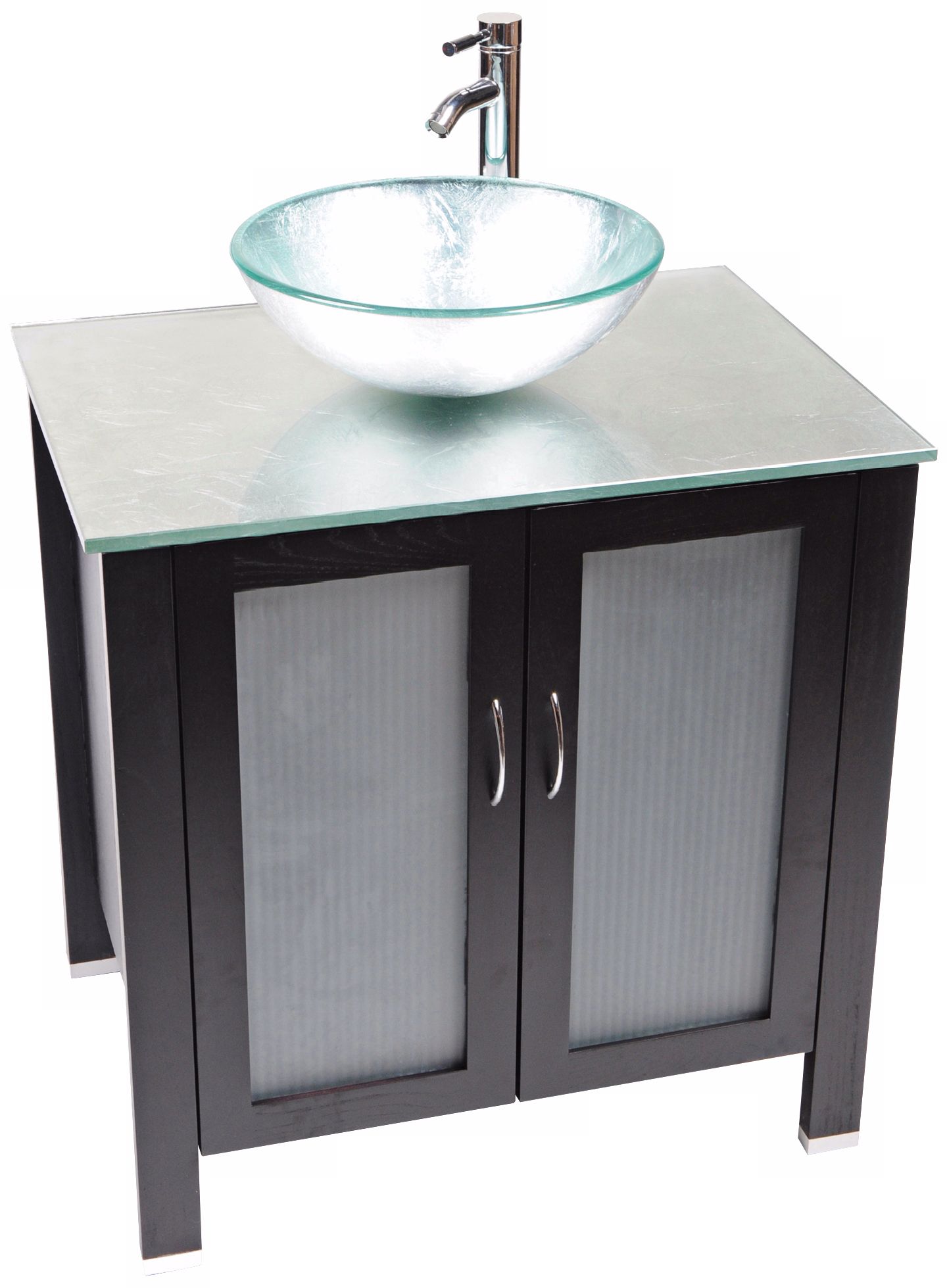 Waterhouse Silver Foil Glass Contemporary Vanity