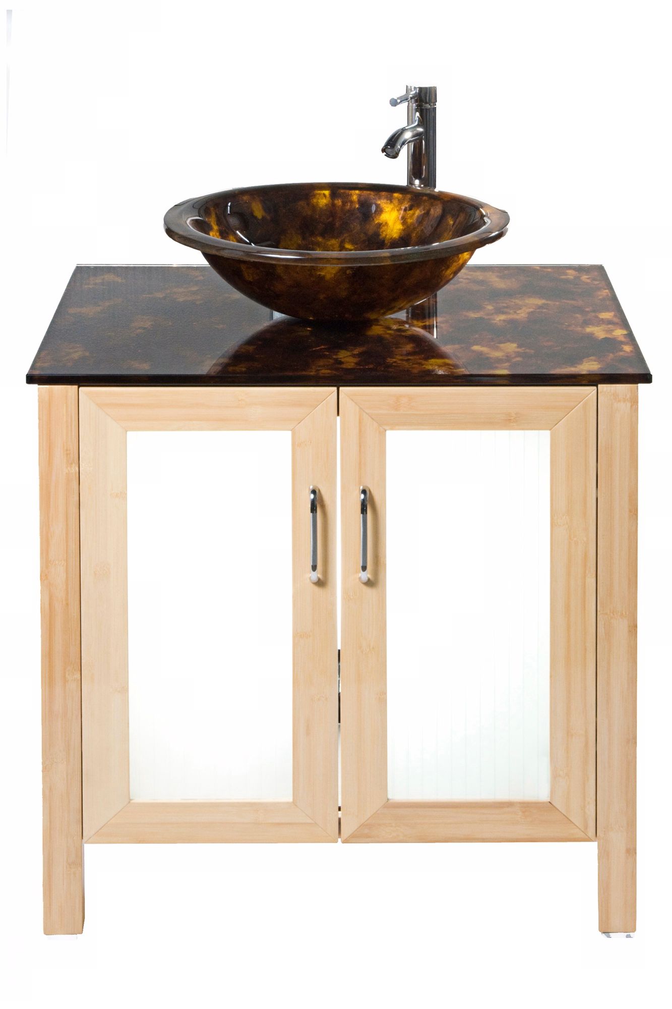 Waterhouse Tortoise Glass Bamboo Vanity