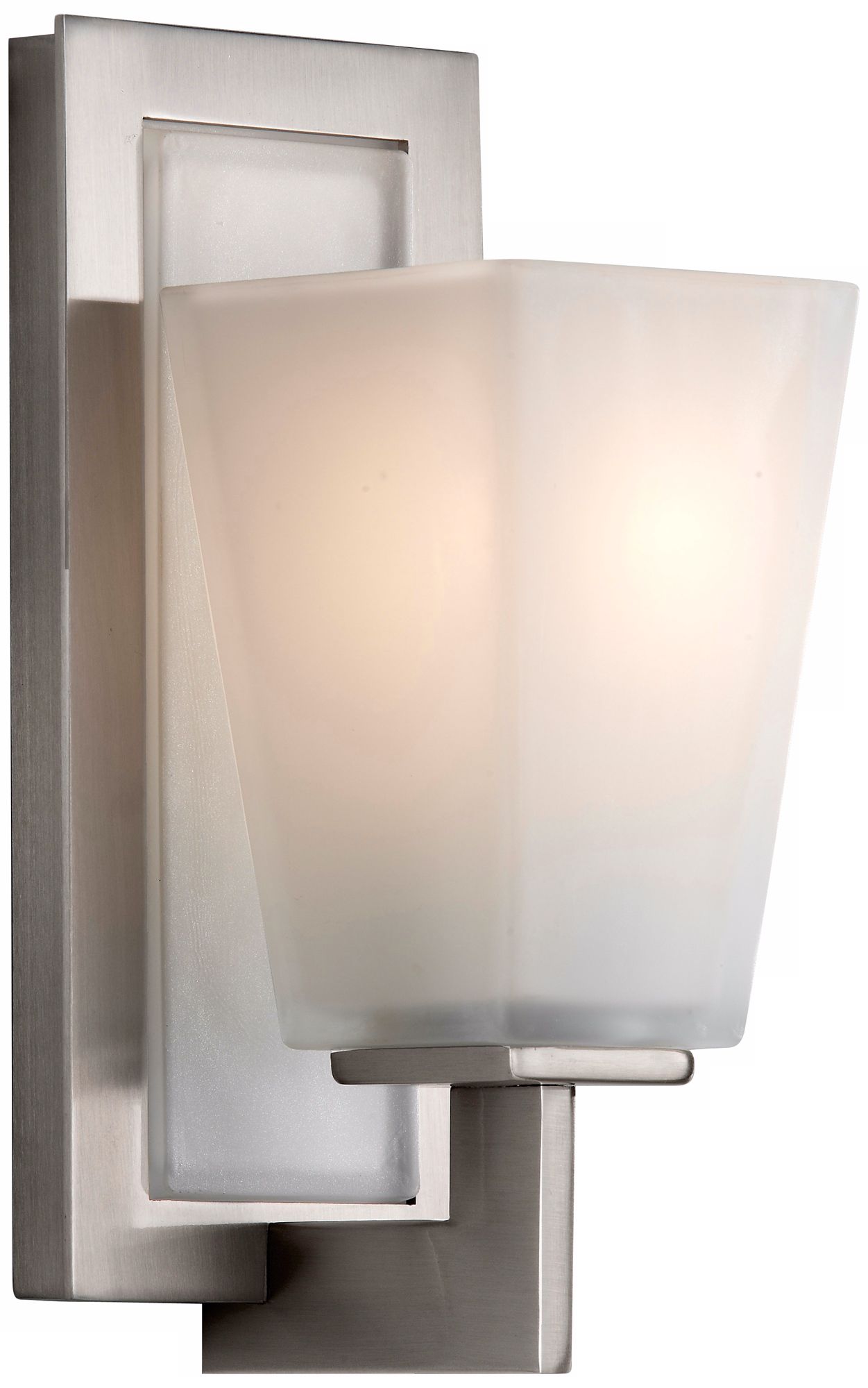 Murray Feiss Clayton Brushed Steel 10 1/2" High Wall Sconce