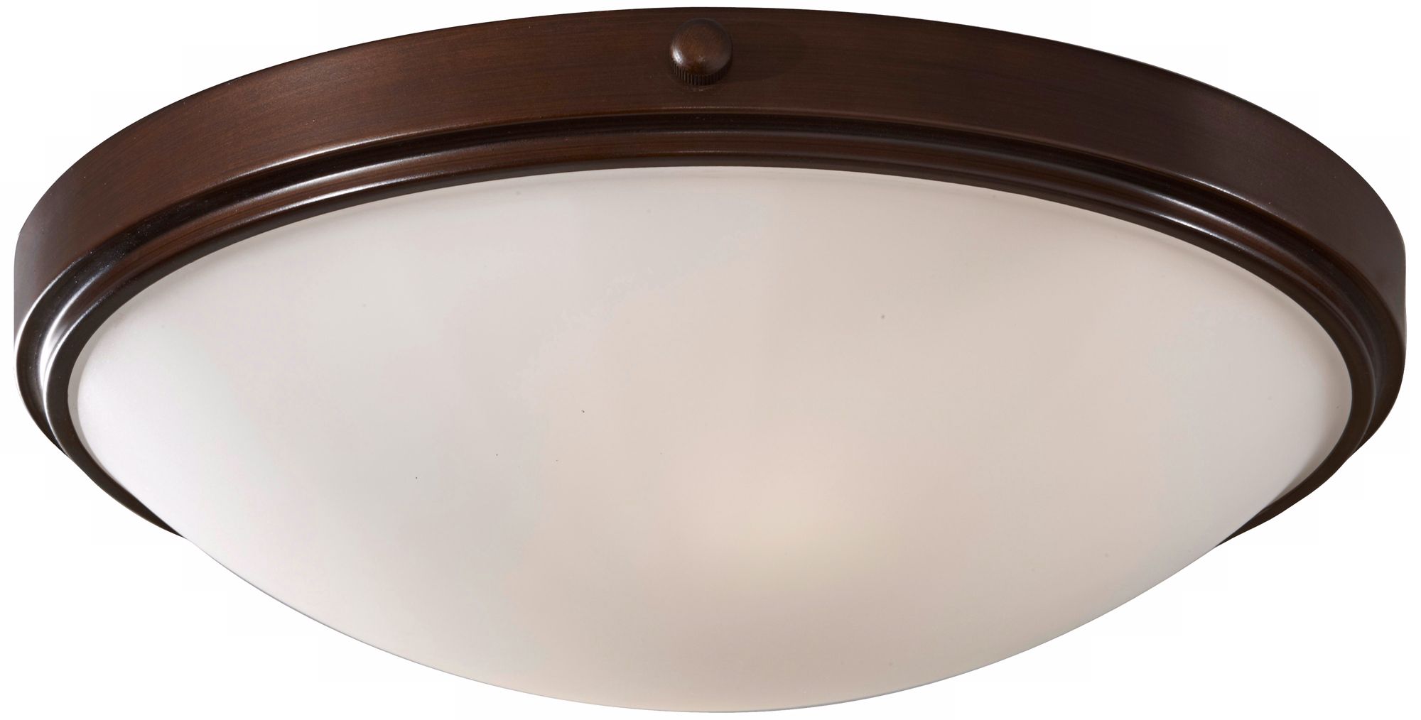 Murray Feiss Perry Bronze 15" Round Ceiling Light
