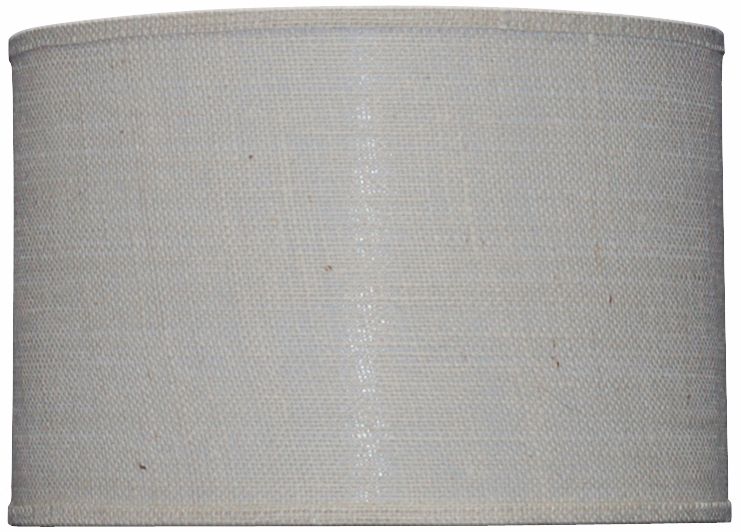 Off-White Burlap Drum Shade 14x14x11 (Spider)