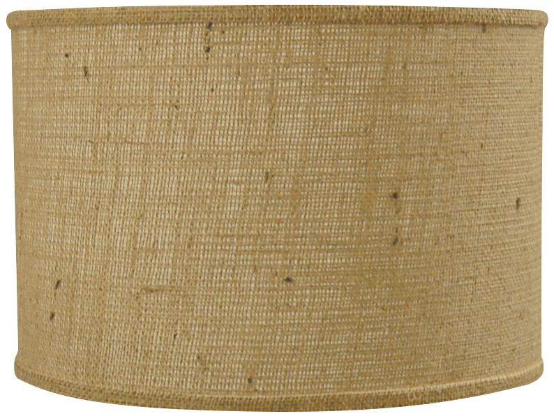 Natural Burlap Drum Shade 12x12x10 (Spider)