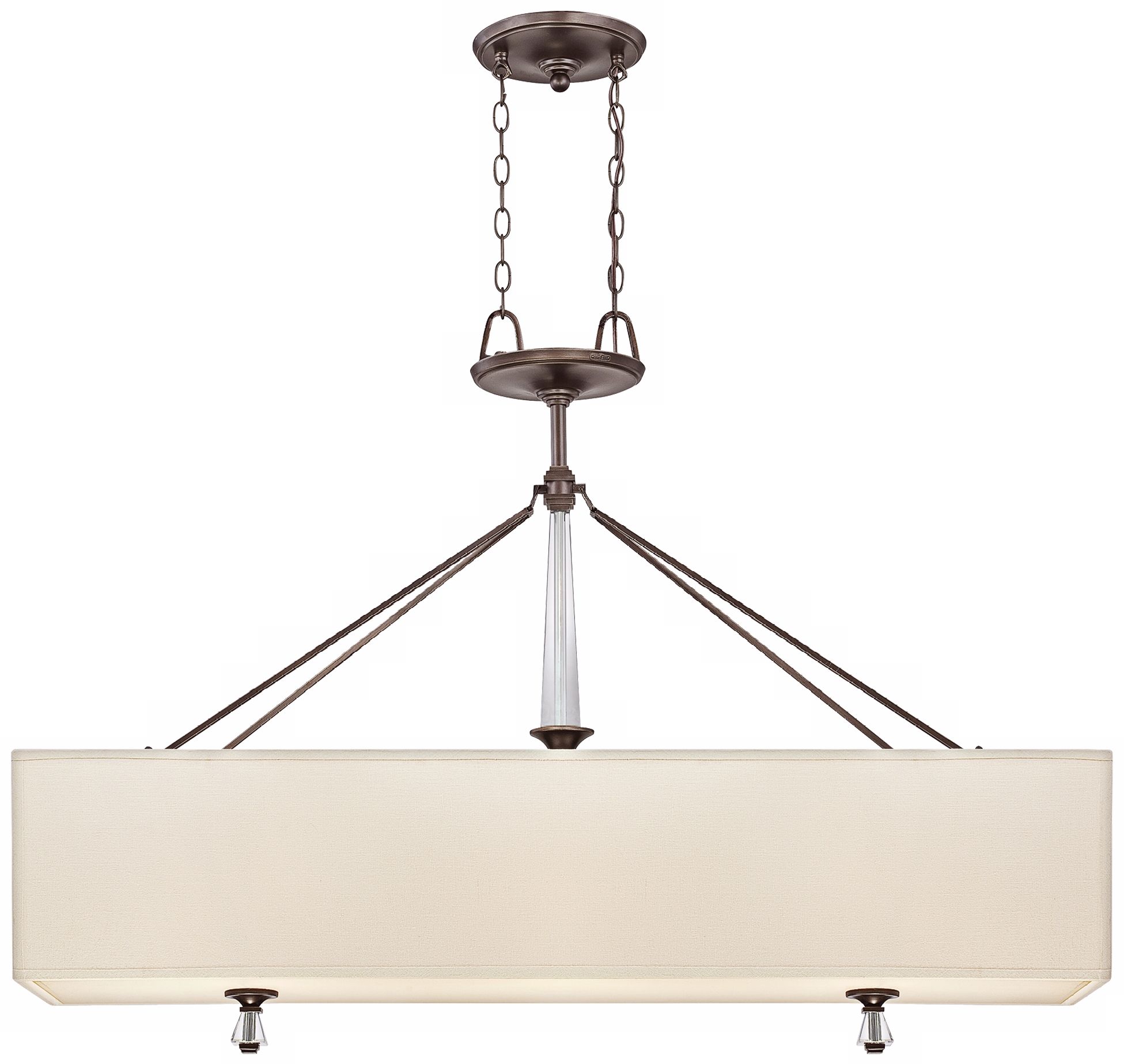 Quoizel Deluxe Palladian Bronze Island Chandelier