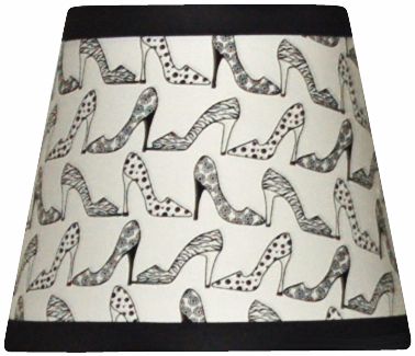 High-Heel Sophistication Lamp Shade 8x14x10 (Spider)