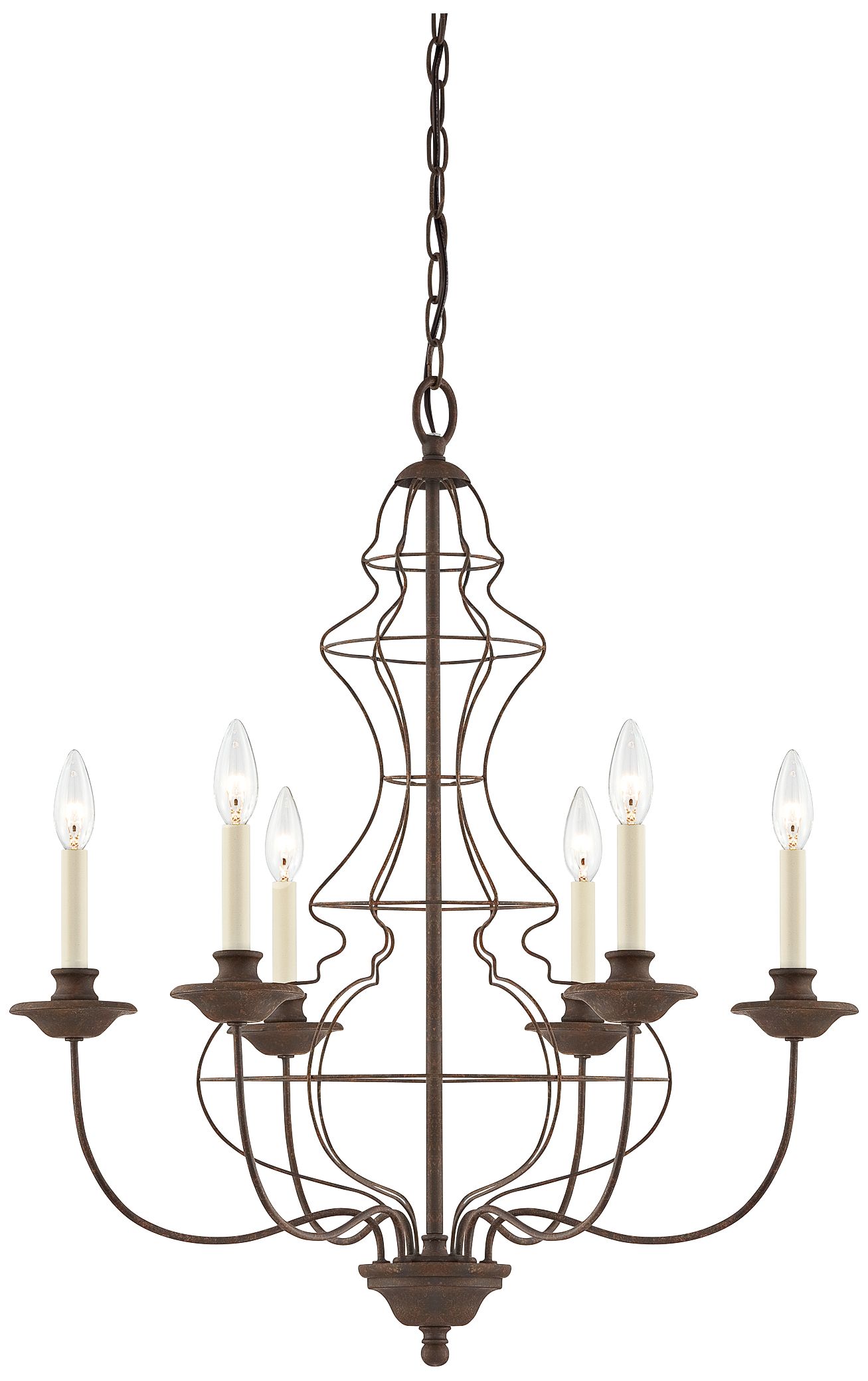Quoizel Laila Rustic Antique Bronze Chandelier