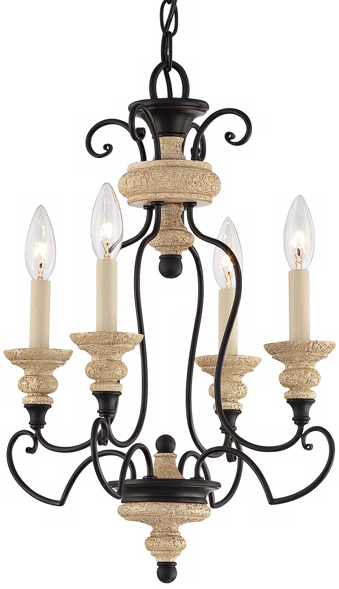 Quoizel Shelby Sand Bisque 14" Wide Mini Chandelier