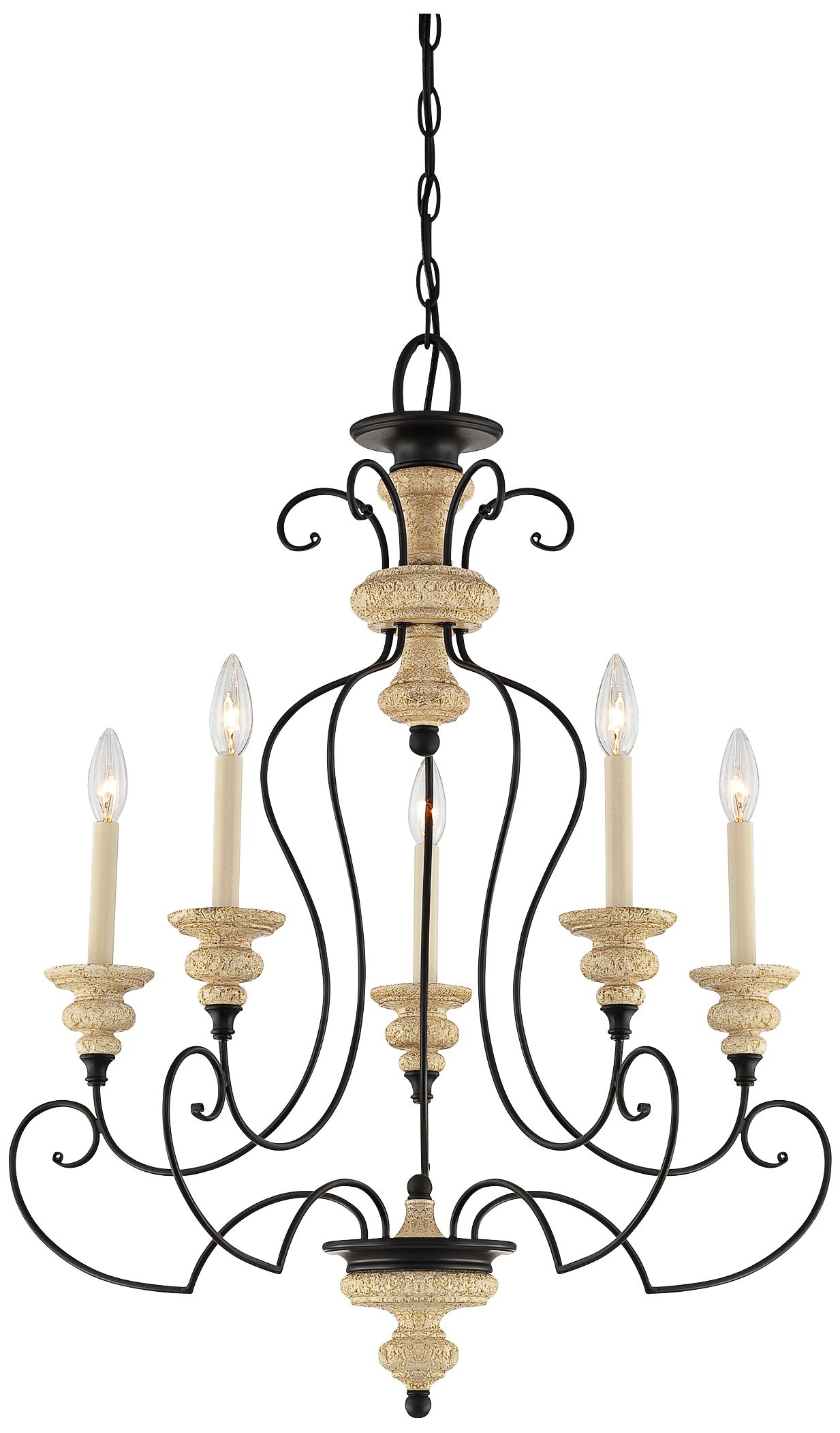 Quoizel Shelby Sand Bisque 26" Wide Chandelier