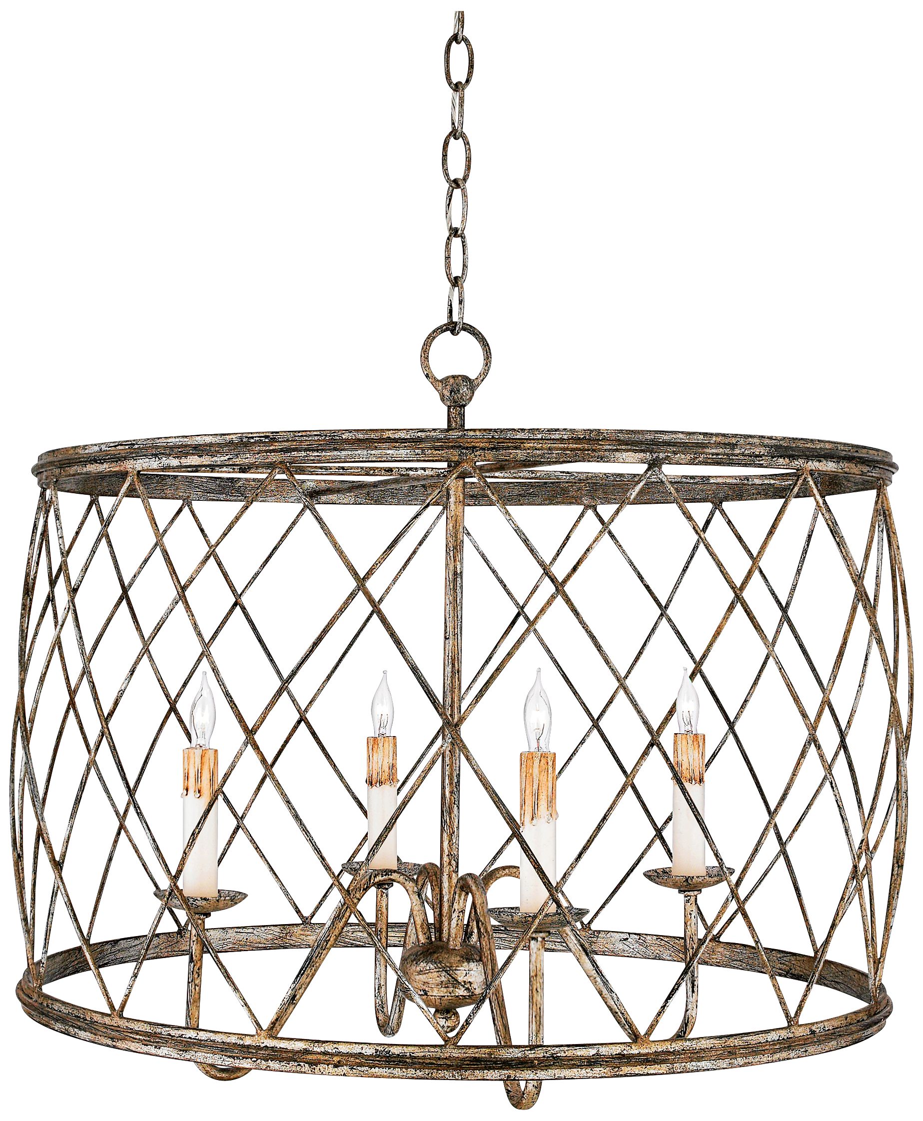 Quoizel Dury Century Silver Pendant Chandelier