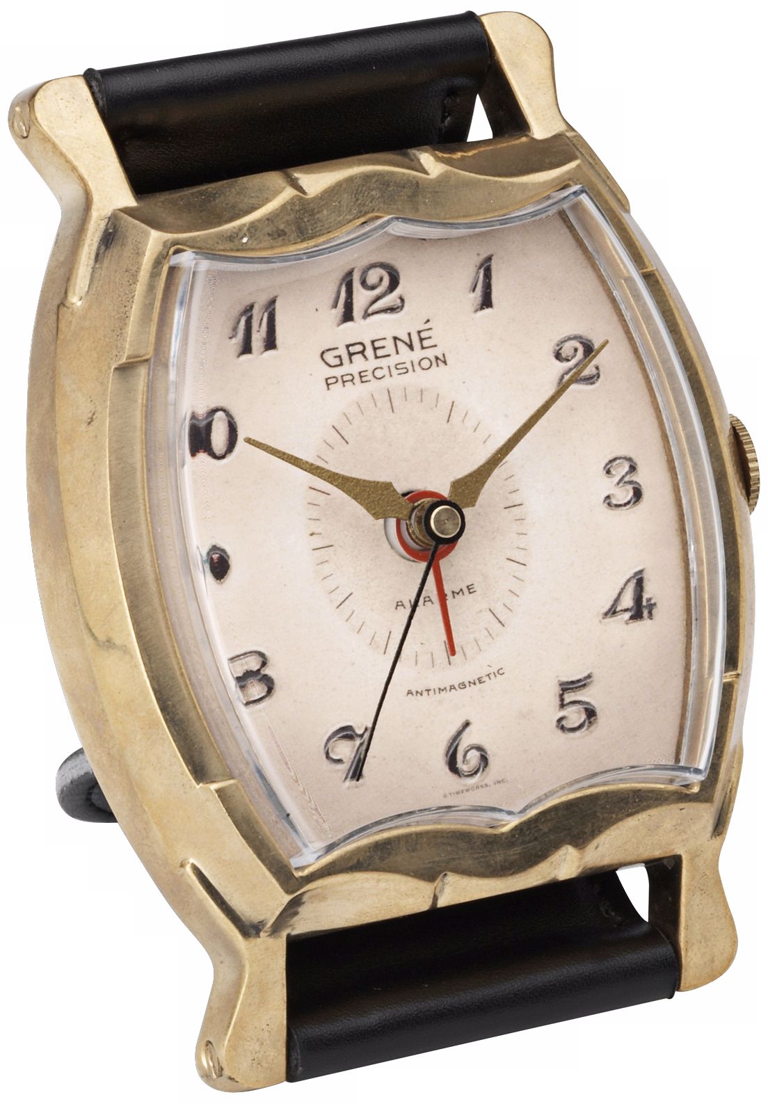 Uttermost Grene Wristwatch Alarm Desk Clock