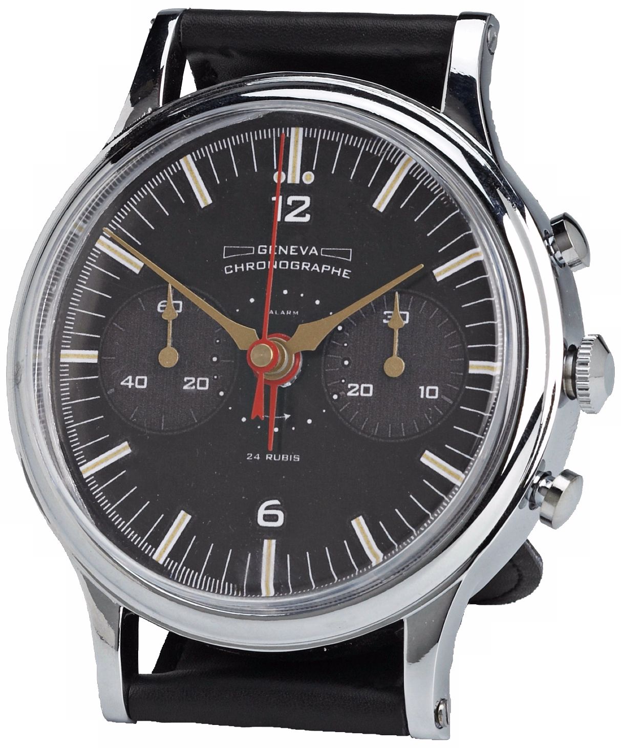 Uttermost Geneva Silver Wristwatch Alarm Desk Clock