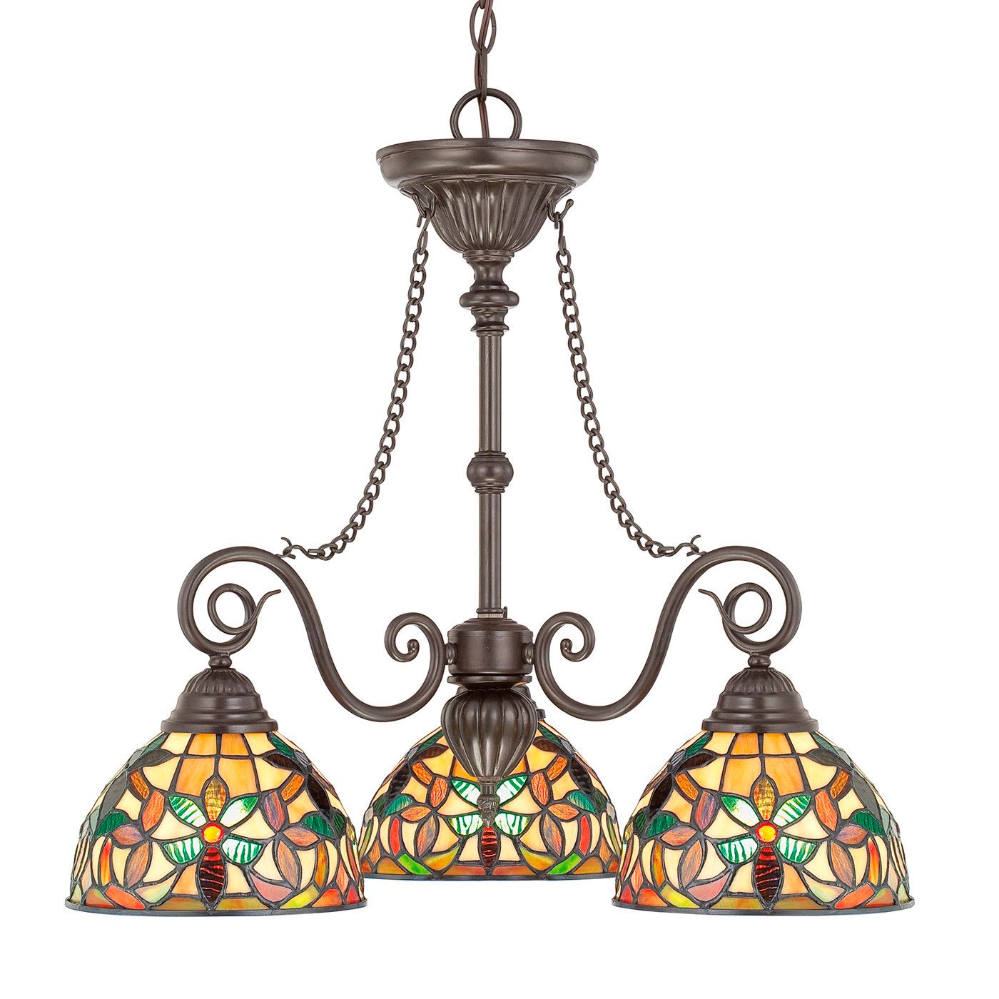 Quoizel Kami Tiffany Style Dinette Chandelier