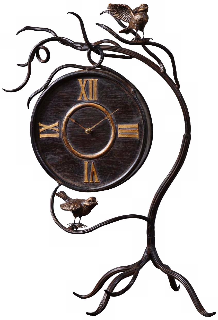 Uttermost Climbing Vine Table Clock