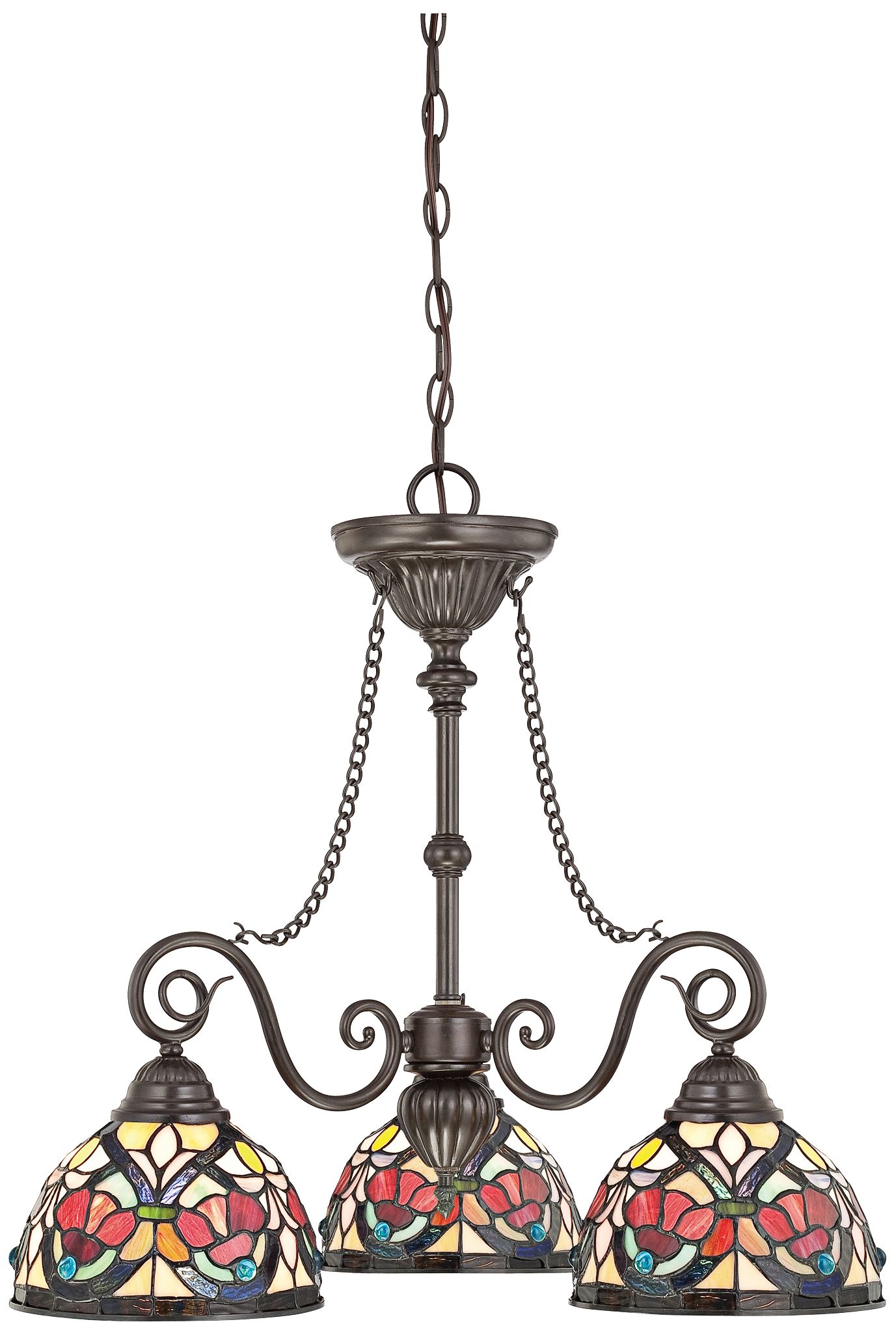 Quoizel Larissa Tiffany Style Dinette Chandelier