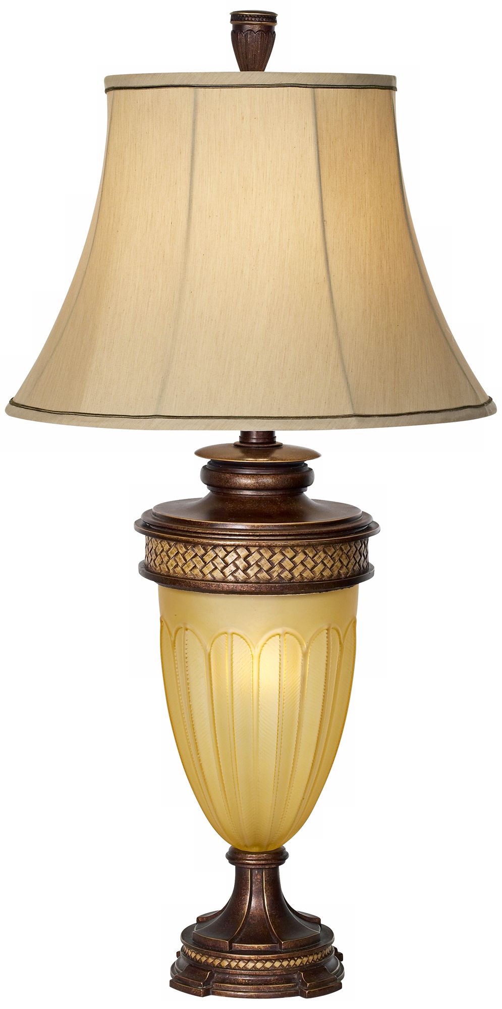 Sovereign Amber Glass Night Light Table Lamp
