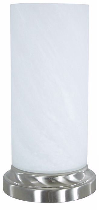 Sovereign White Alabaster Glass Uplight Accent Lamp