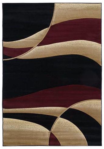 Mossa Collection Anacapa Burgundy Area Rug                  