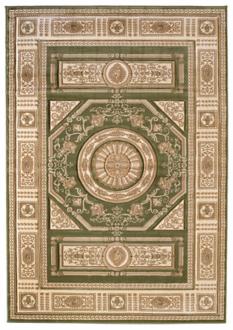 Mossa Collection Rotunda Green 710x106 Area Rug T0077