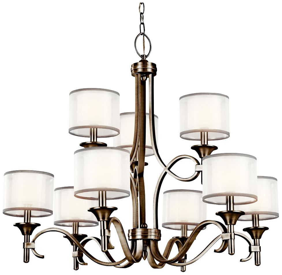 Kichler Lacey Antique Pewter 34 1/2" Wide Chandelier