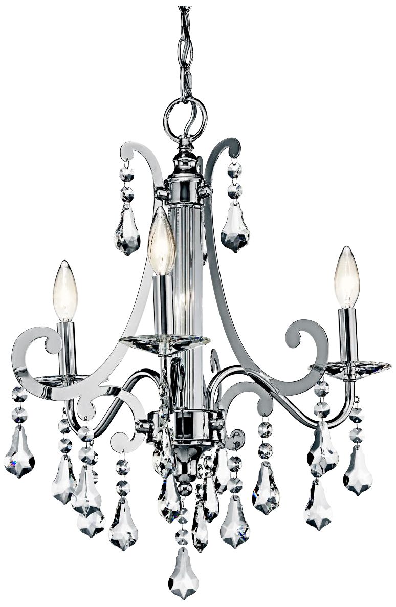 Kichler Leanora Chrome 21" Wide 3-Light Chandelier