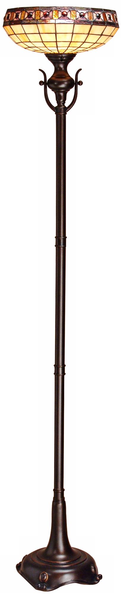 Dale Tiffany Halifax Torchiere Floor Lamp