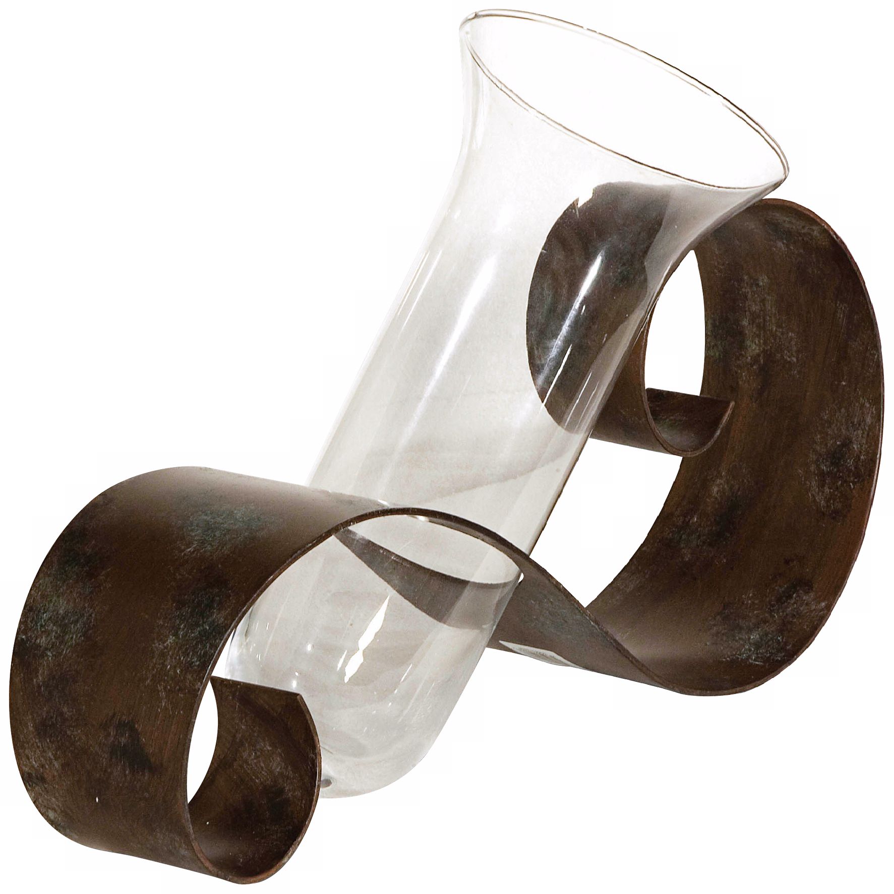 Uttermost Hand-Forged Contemporary Curl Vase