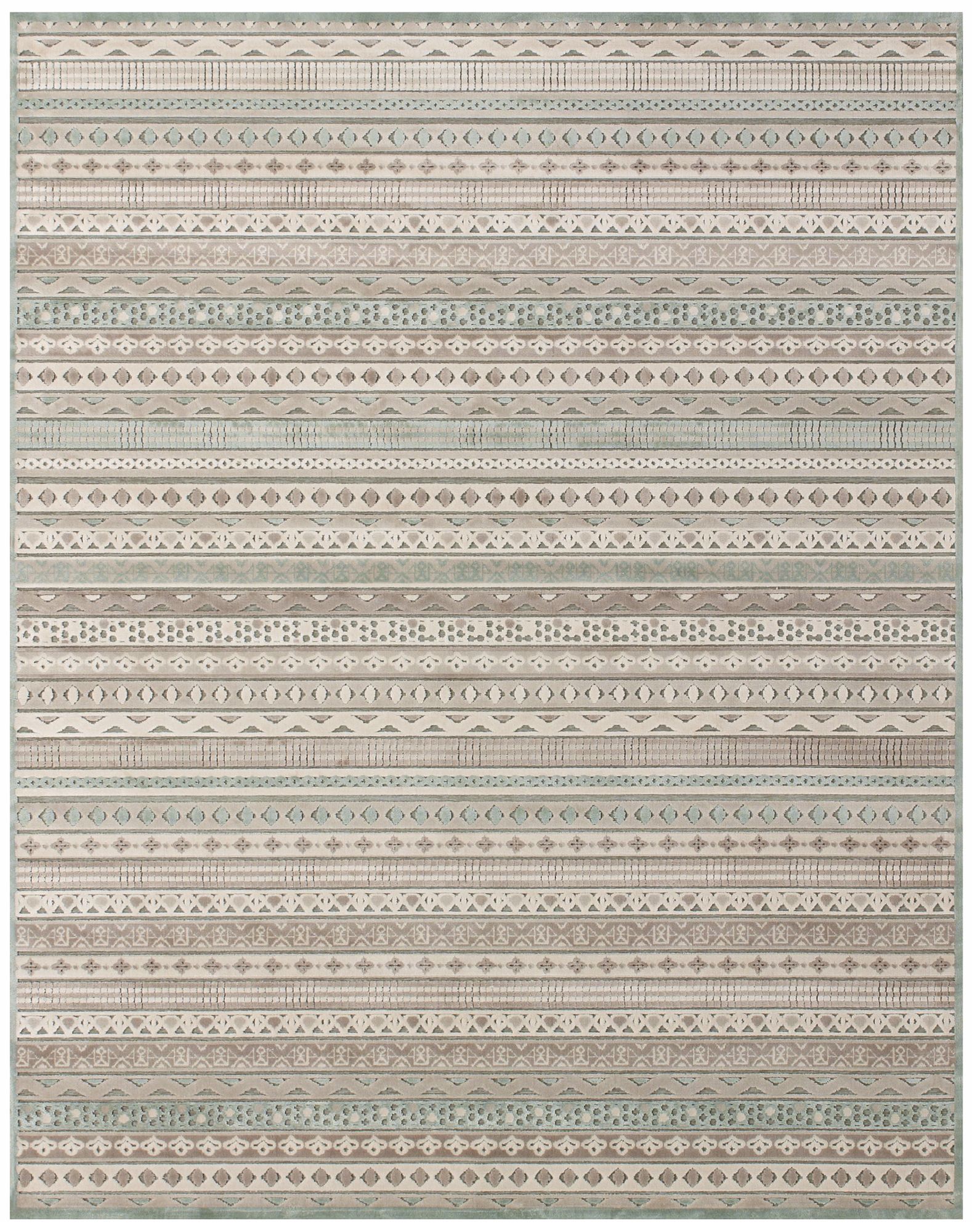 Glaston Banner Pewter and Gray 76x106 Area Rug T0935