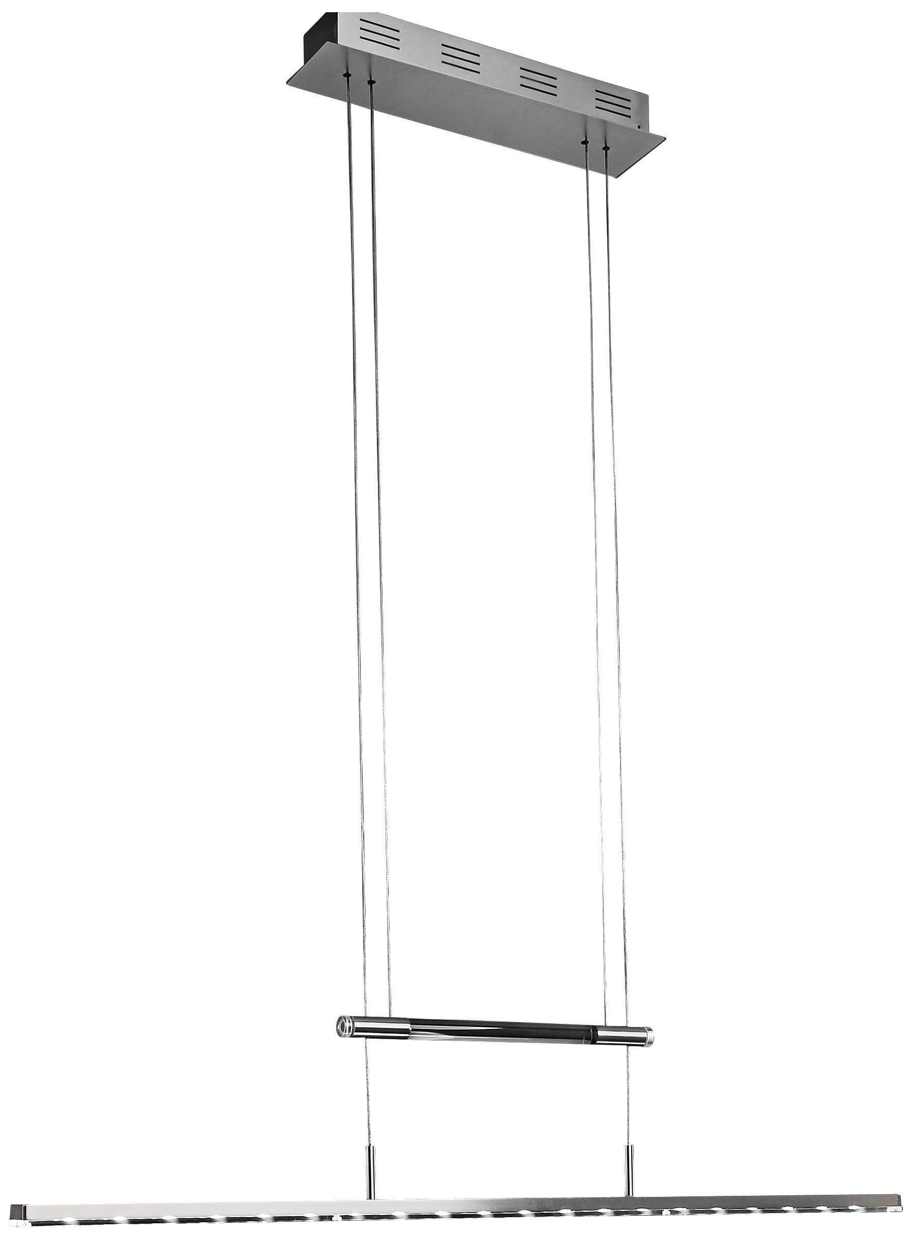 Slim Chrome 38" Wide LED Holtkoetter Chandelier