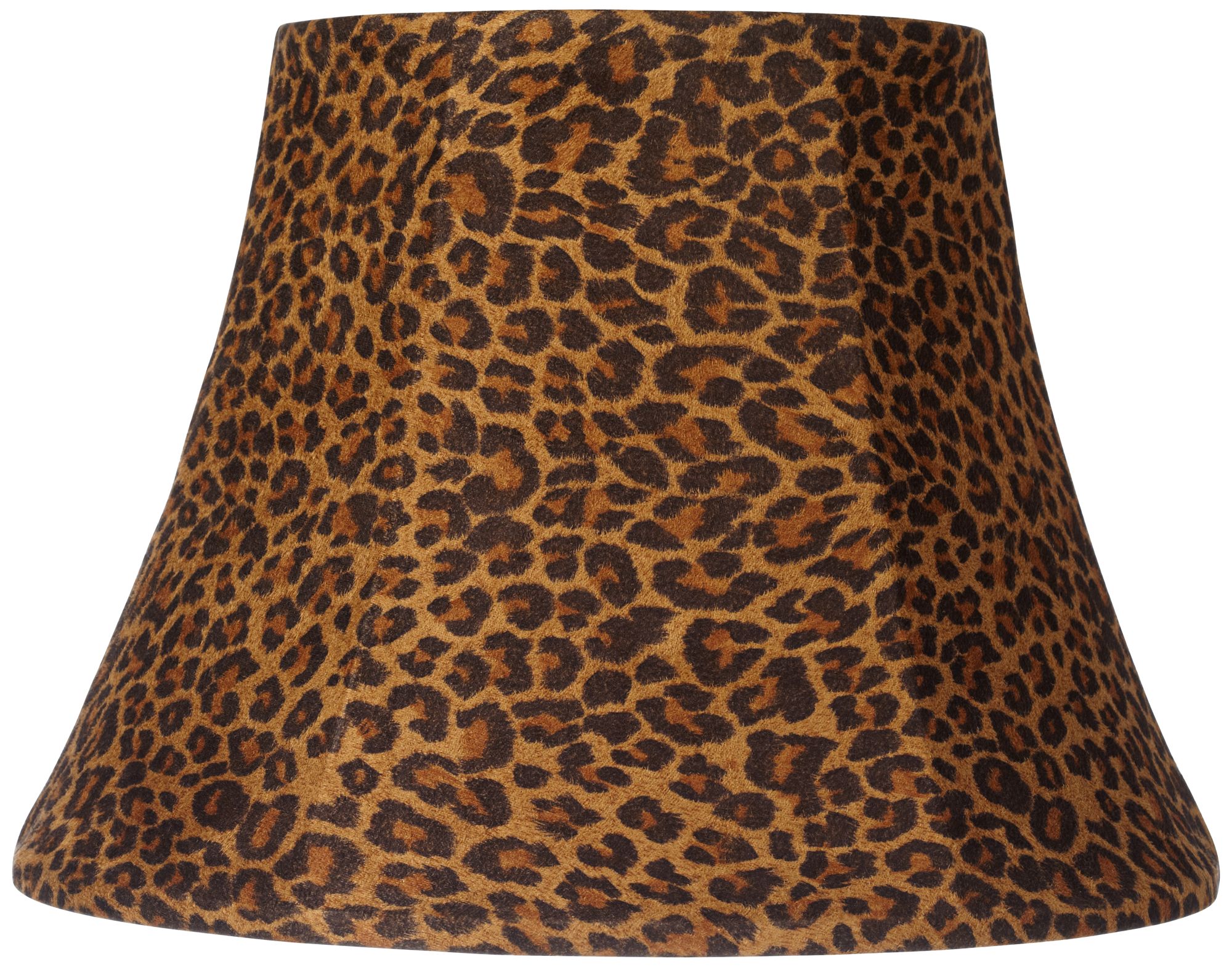 Leopard Print Bell Lamp Shade 7x12x8.5 (Spider)