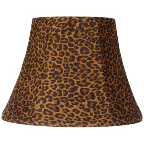 Printed Lamp Shades on Leopard Print Bell Lamp Shade 7x12x8 5  Spider    Lampsplus Com
