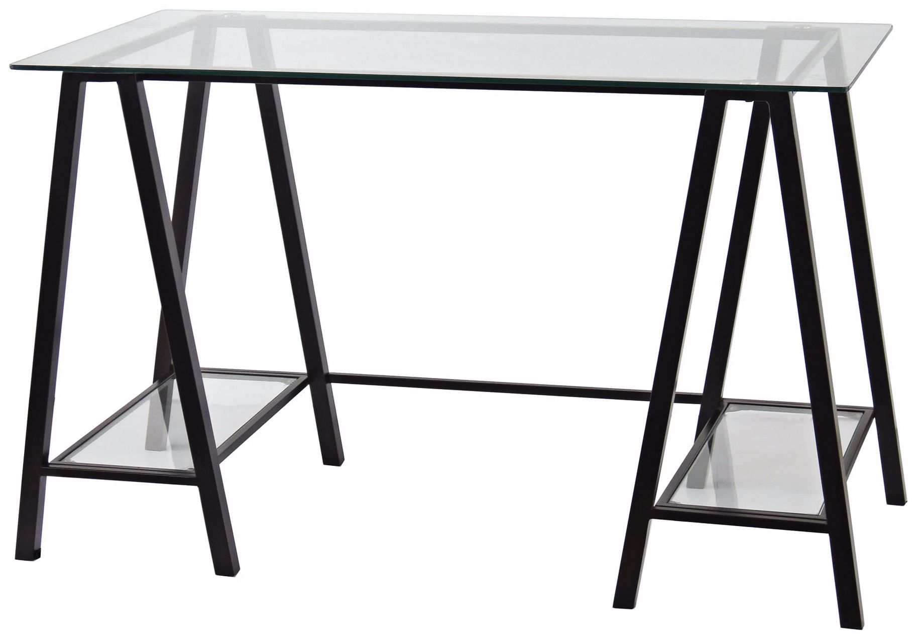 Sawhorse Mission Bronze 48" Wide Desk