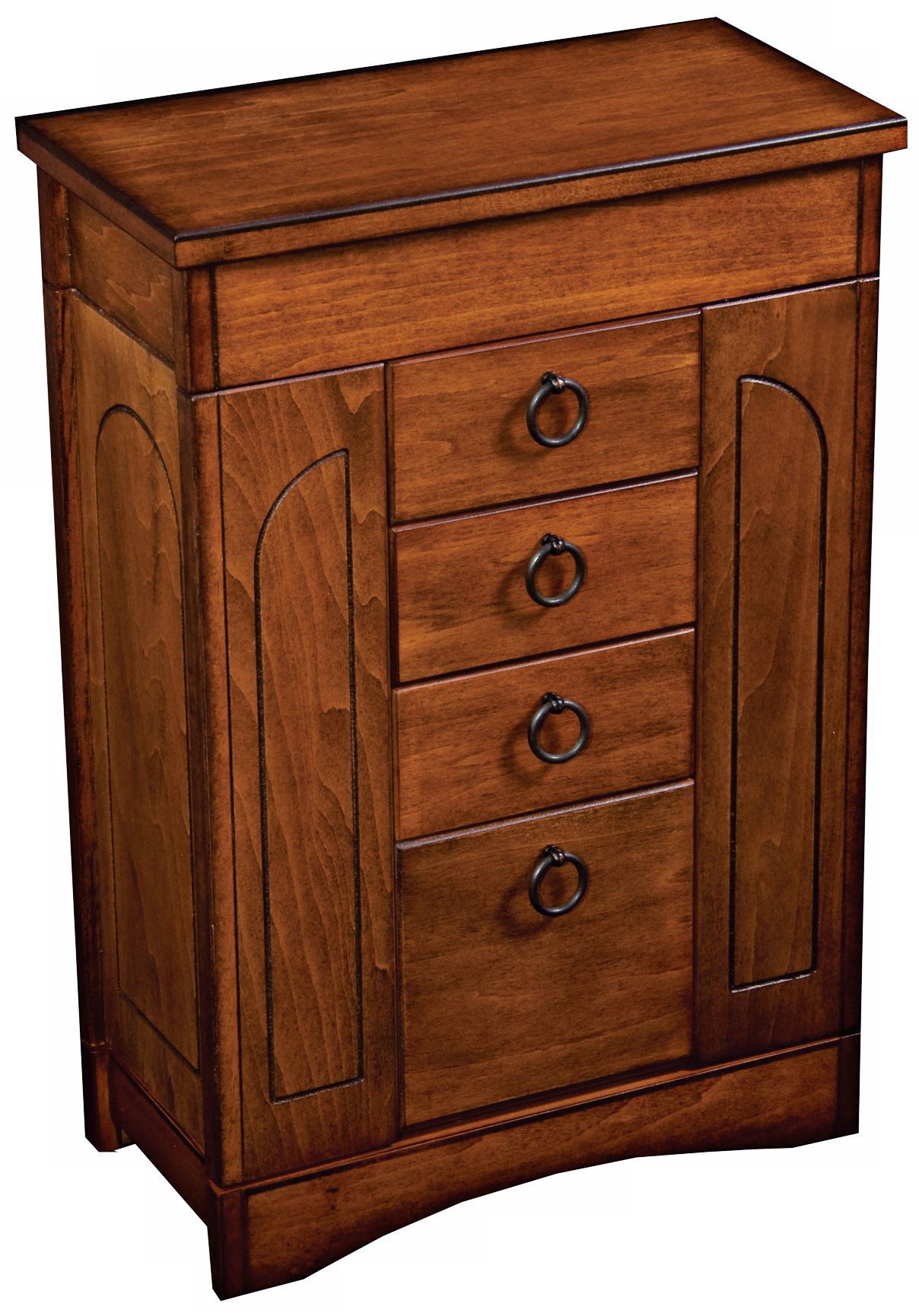 Mele & Co. Briony Walnut Upright Jewelry Box (T1161)