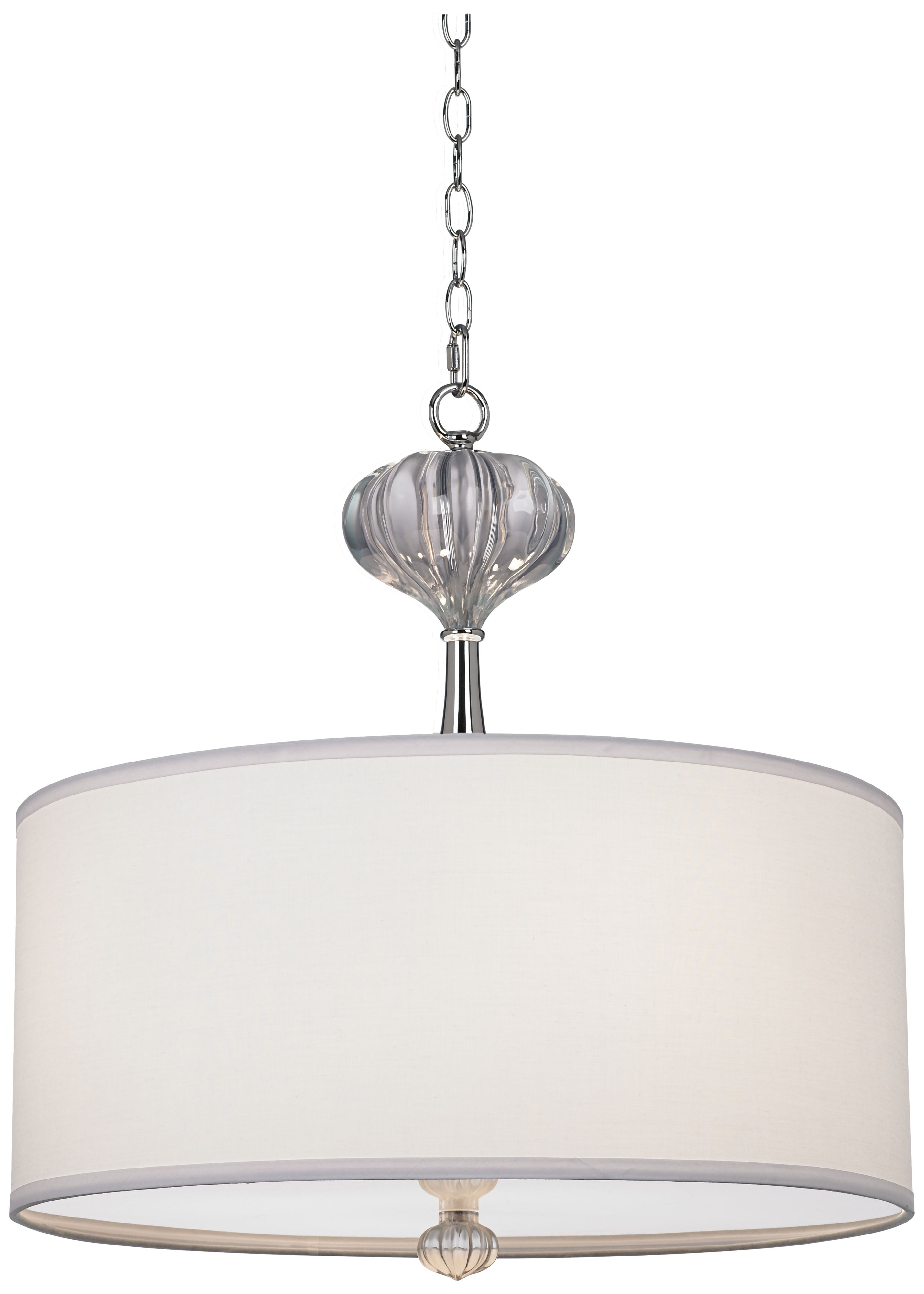 Glass Column Contemporary 22" Wide Pendant Light