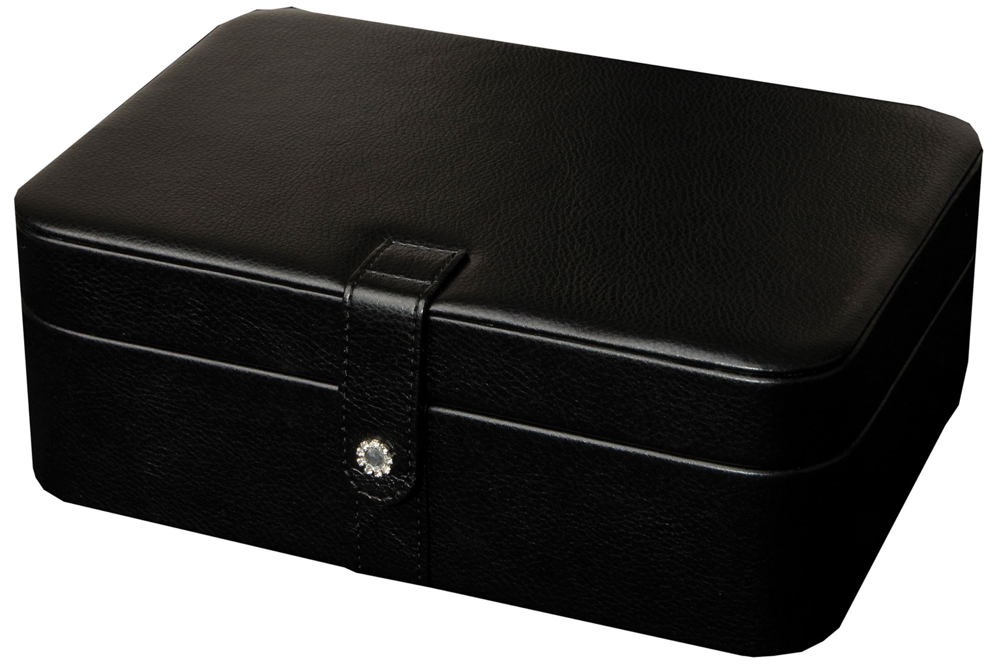 Mele & Co. Remy Black Faux Leather 48-Section Jewelry Box