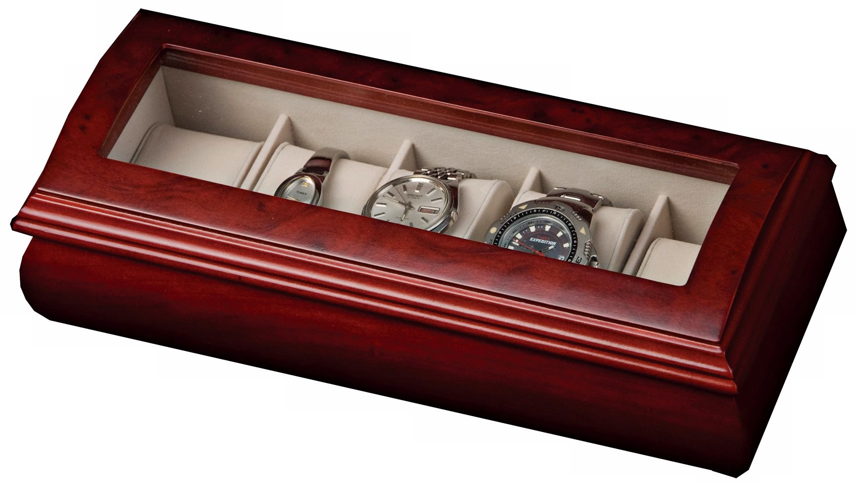 Mele & Co. Emery Glass Top Watch Box