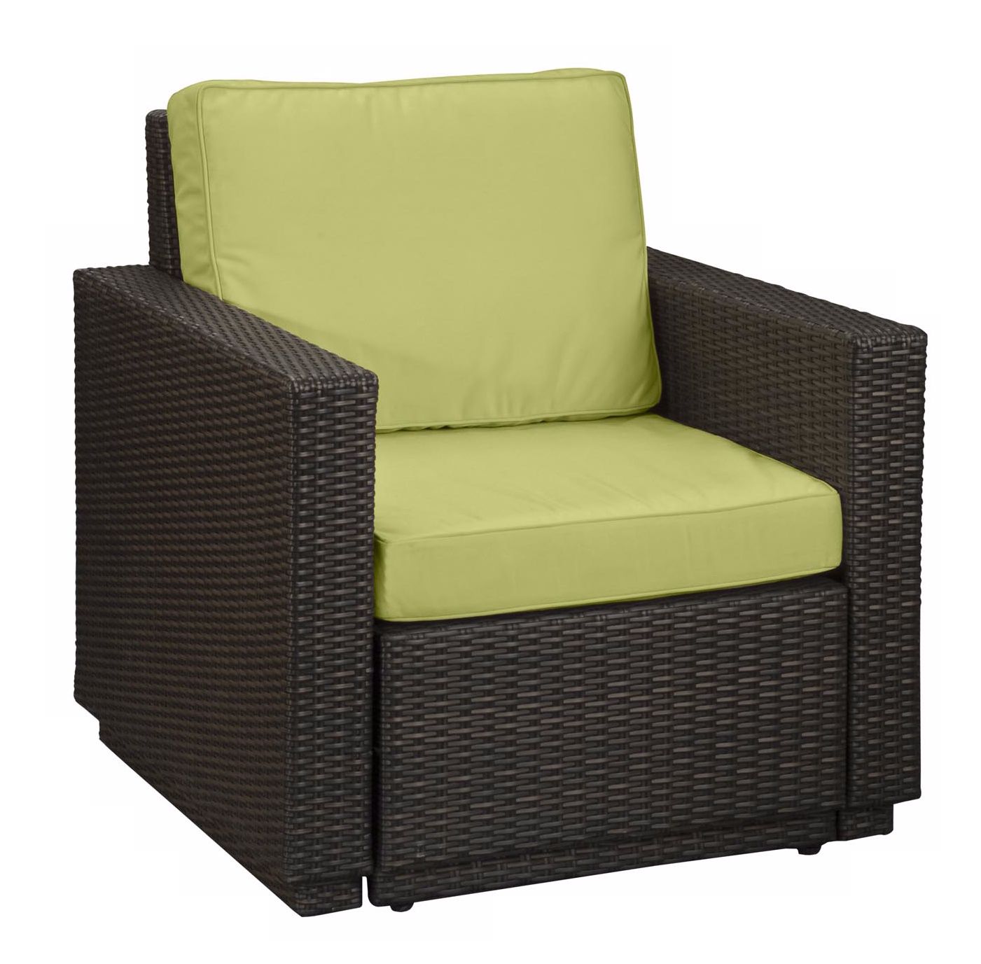 Riviera Brown Green Apple Cushion Outdoor Arm Chair