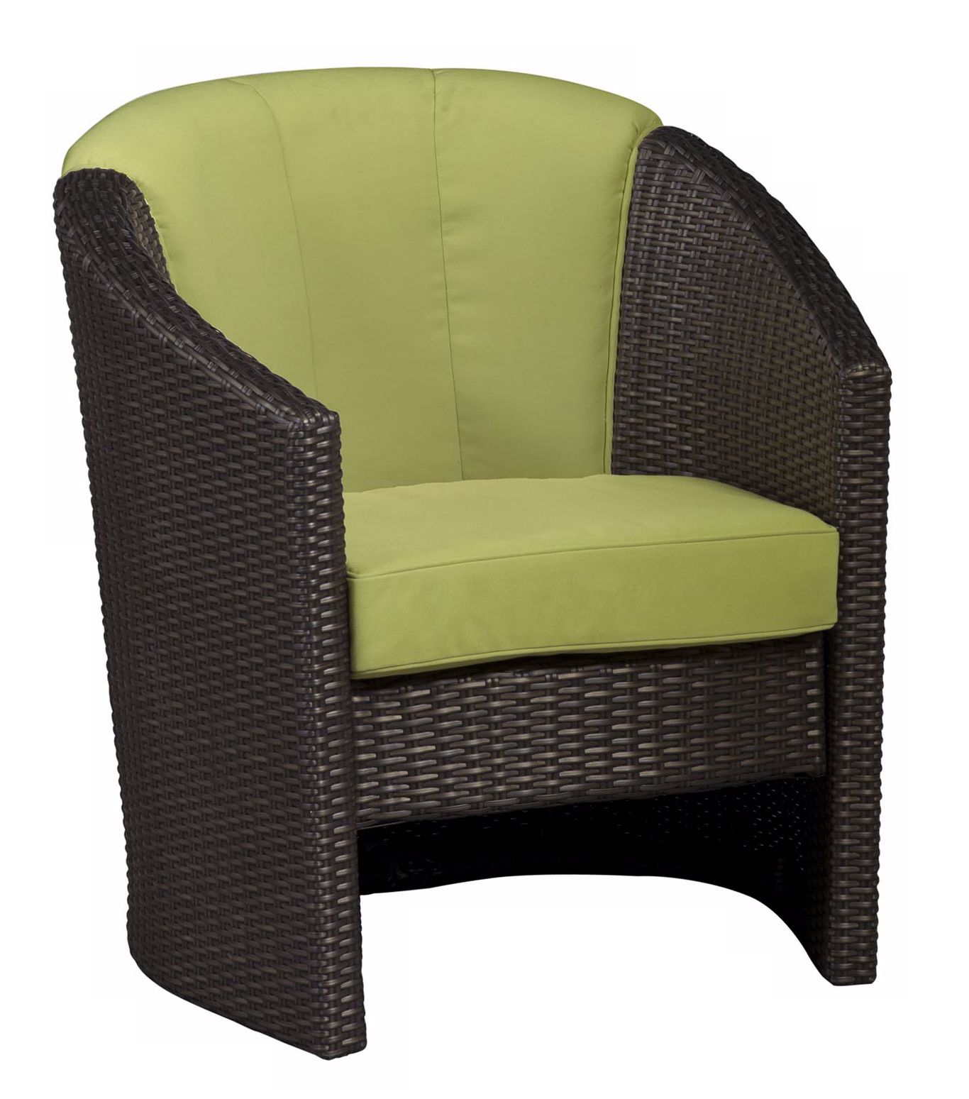 Riviera Collection Green Apple Outdoor Barrel Accent Chair
