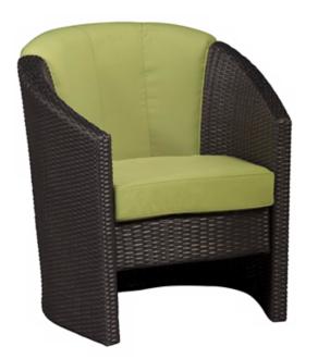 Riviera Collection Green Apple Outdoor Barrel Accent Chair T1342