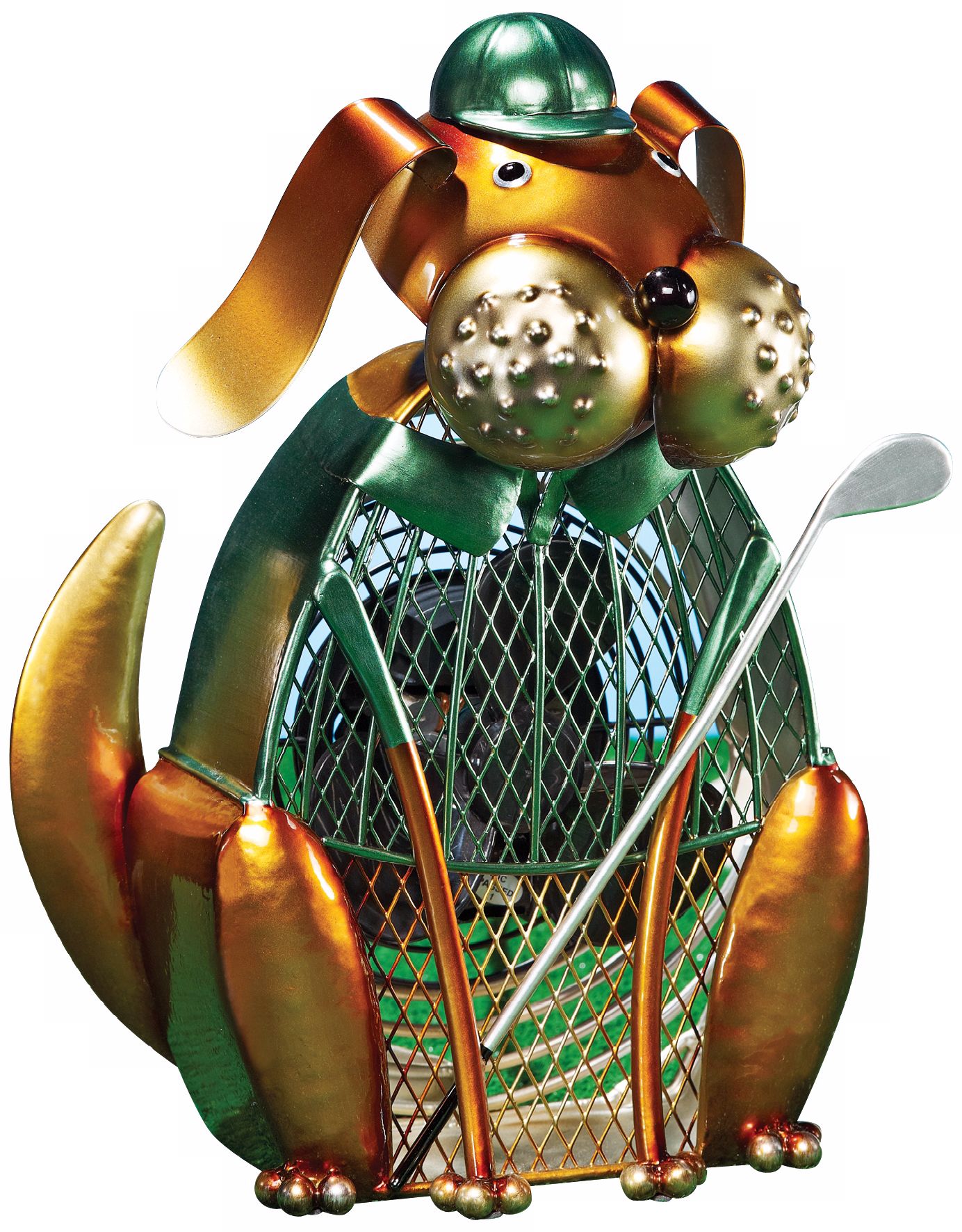 Dog Glofer Figurine Decorative Desk Fan