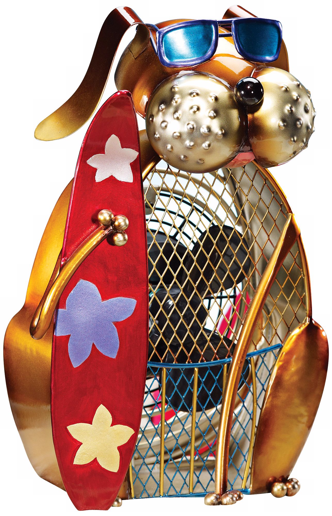 Dog Duke Figurine Decorative Desk Fan