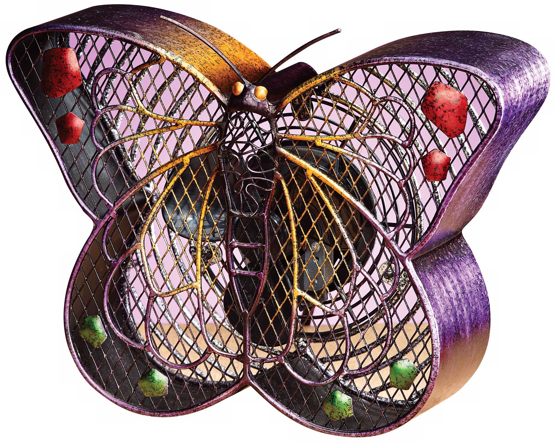 Butterfly Figurine Decorative Desk Fan