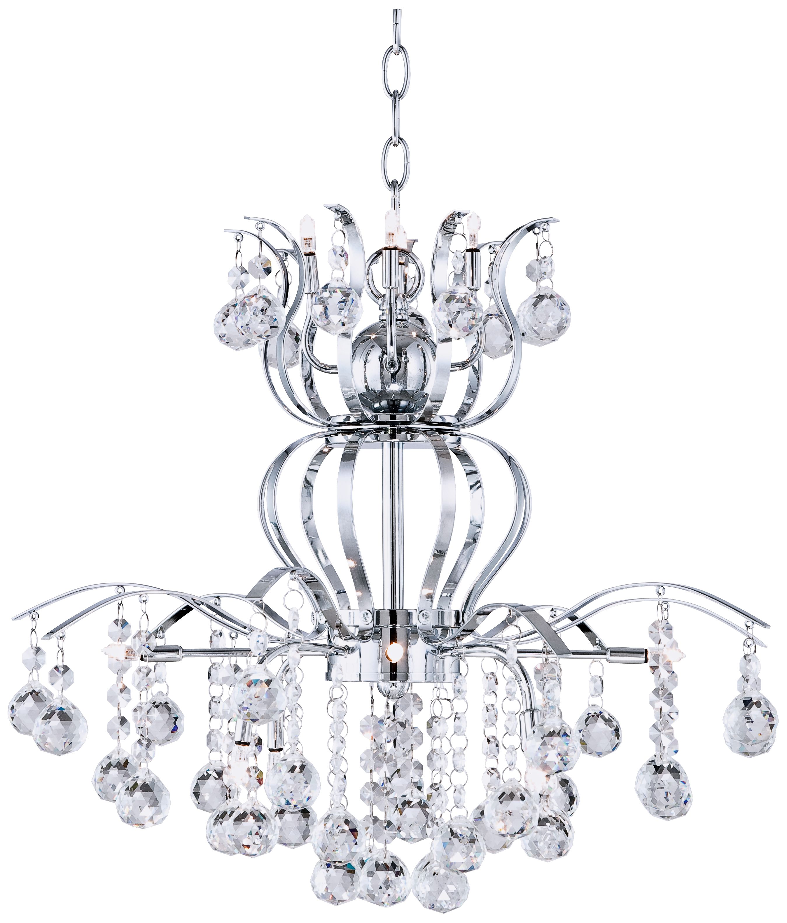 Possini Euro Crystal Crown 12-Light Contemporary Chandelier