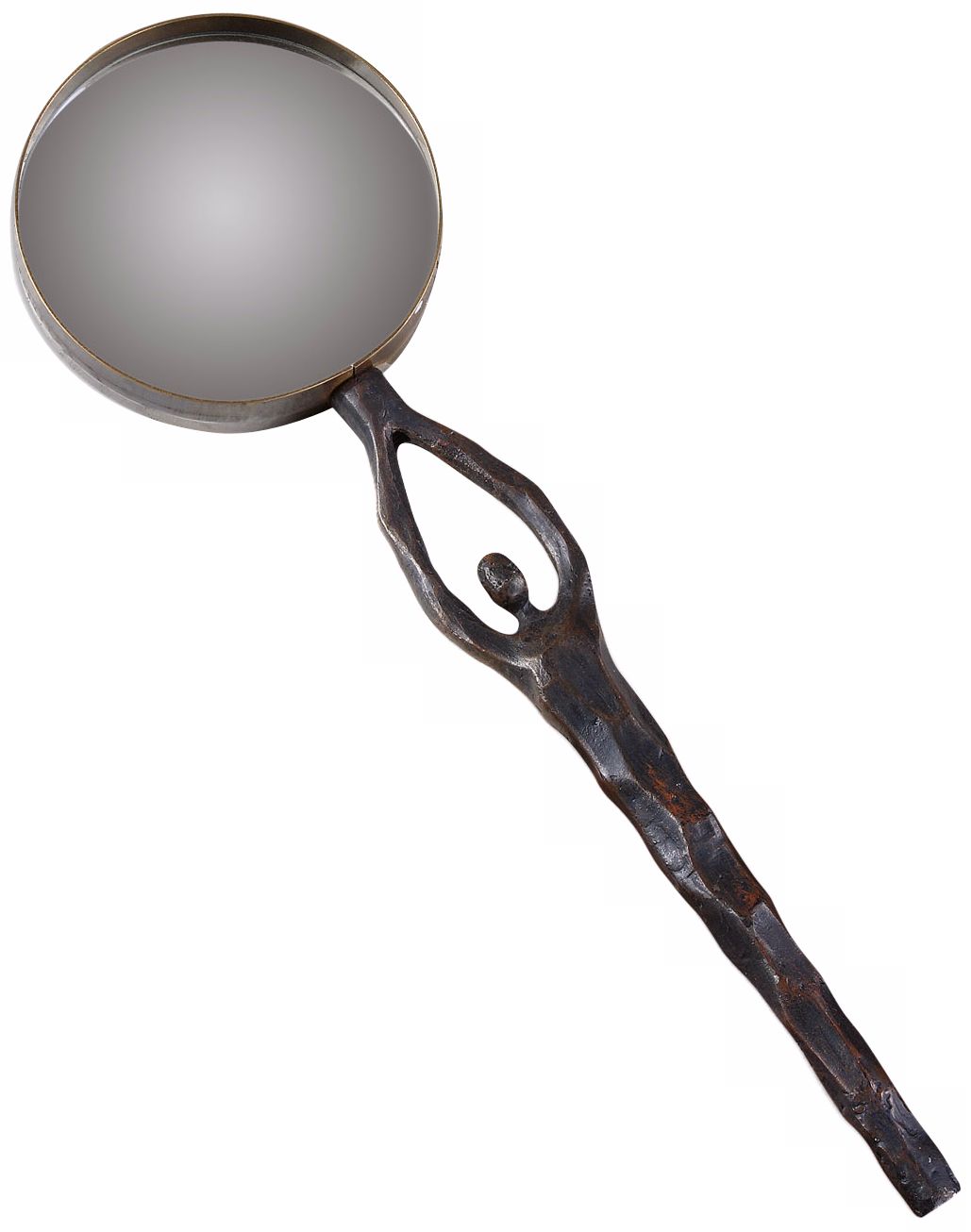 Uttermost Albus Aged Black Magnifying Glass
