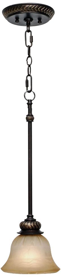 Jefferson Etruscan Bronze Mini Pendant Chandelier